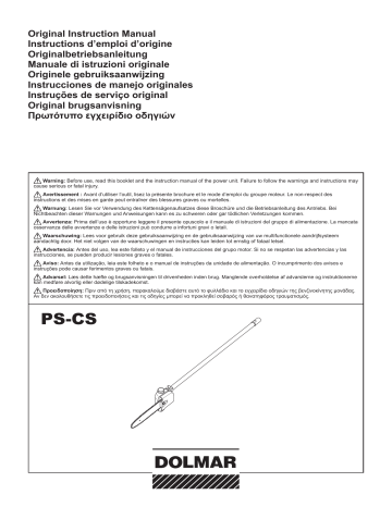 Dolmar PS-CS Benutzerhandbuch | Manualzz