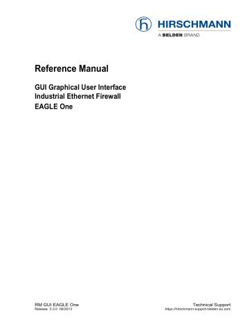 Hirschmann EAGLE One Industrial Ethernet Firewall Reference Manual | Manualzz