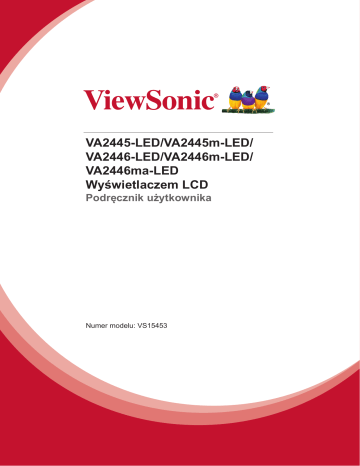 ViewSonic VA2445m-LED-S MONITOR instrukcja | Manualzz
