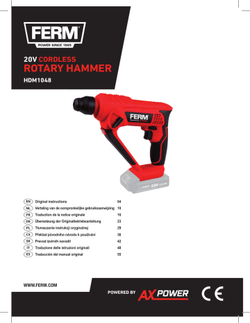 Image of Ferm HDM1048 cordless hammer drill