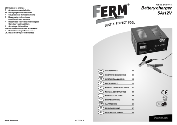 FERM BCM1015 Battery Charger Manual | Manualzz