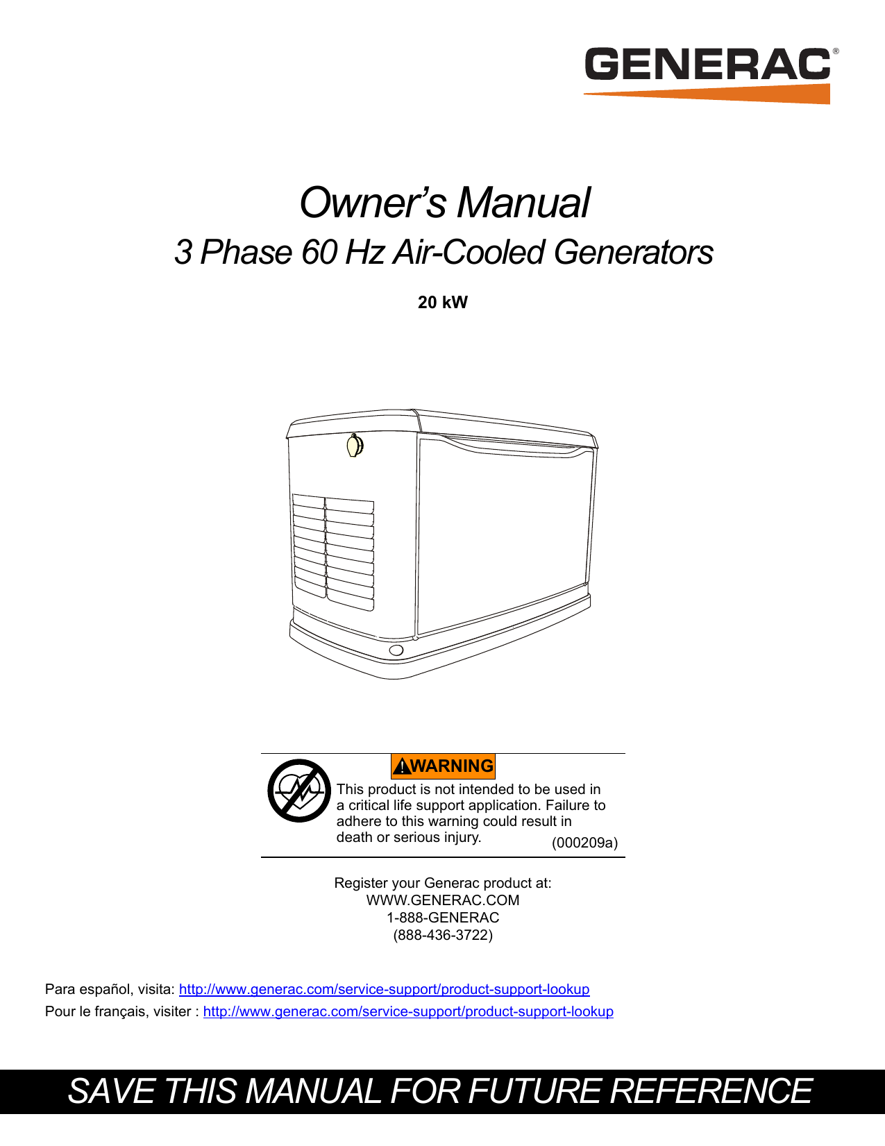 Generac 20 KW G0070770 User Manual | Manualzz