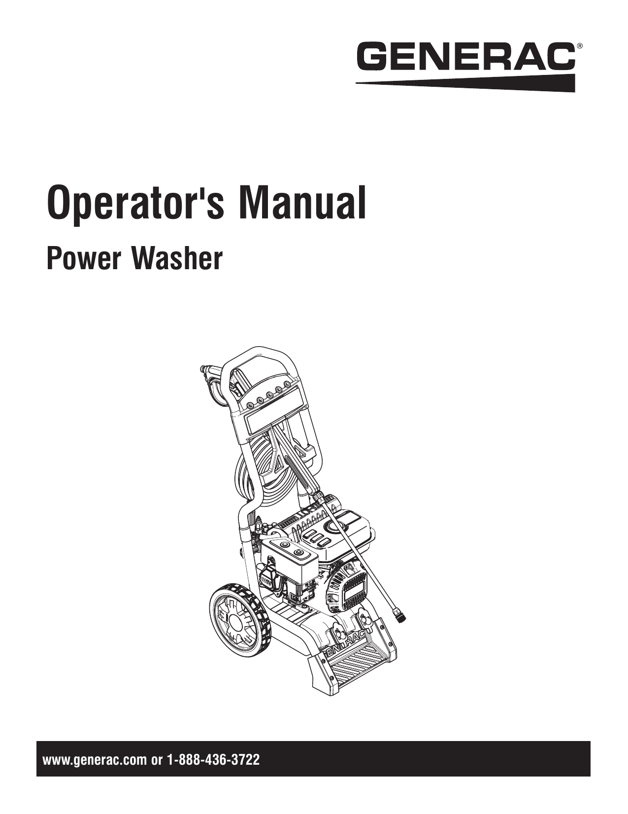 Generac 2500 PSI 0060200 Power Washer Manual | Manualzz