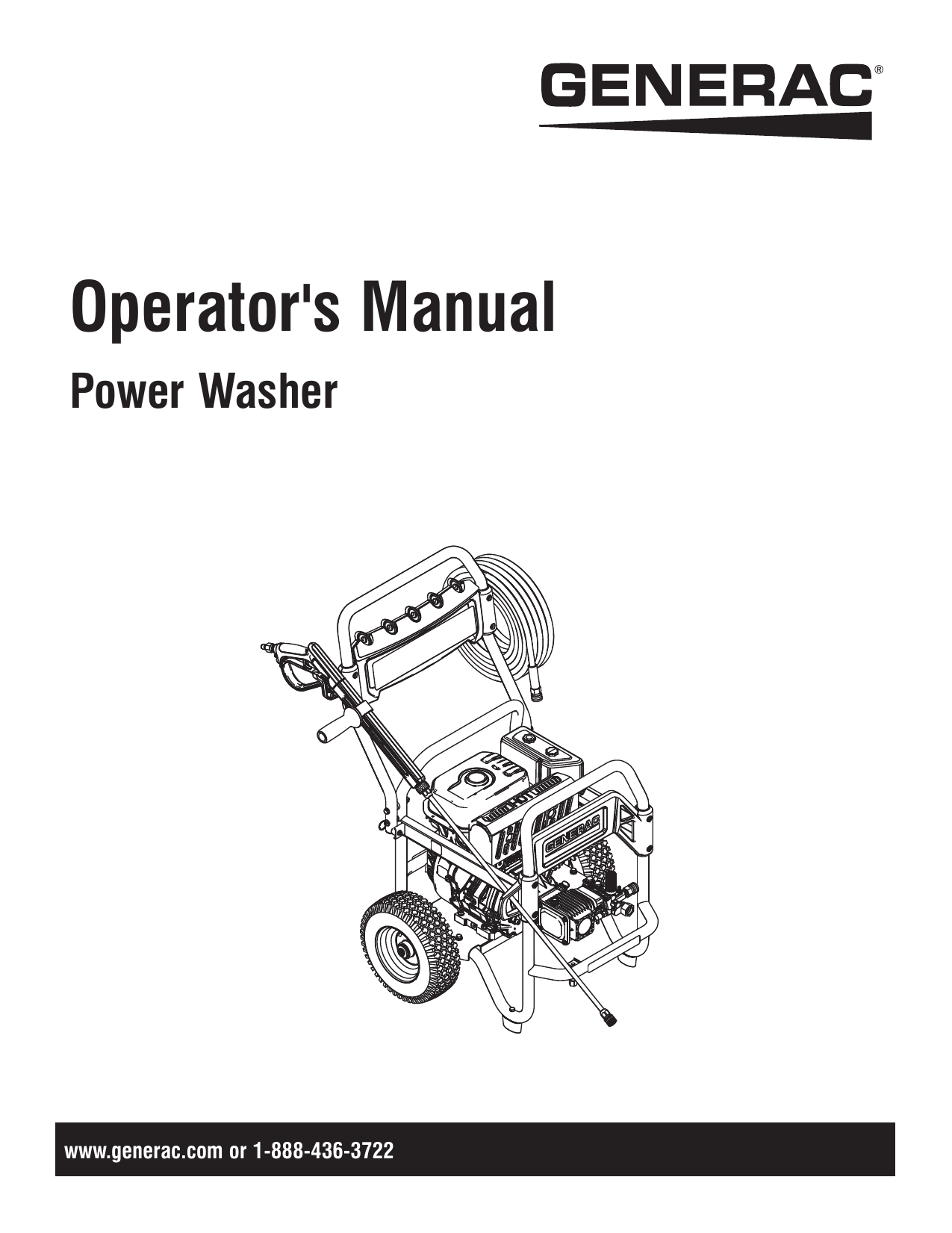 Generac 3100 PSI G0065900 Power Washer Manual Manualzz