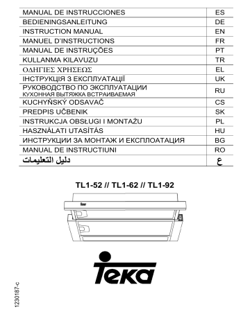 Teka TL1 52 Instruction manual | Manualzz