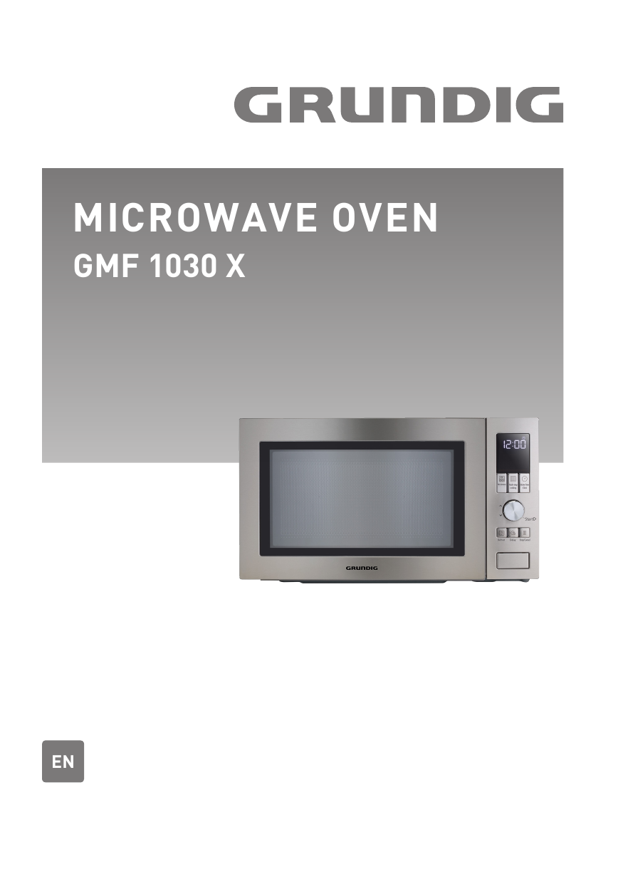 grundig gmf1030x compact solo microwave stainless steel