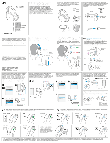 Sennheiser HD 4.50R Quick Guide | Manualzz