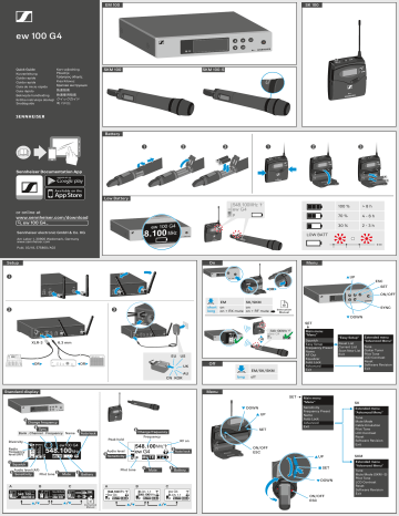 Sennheiser EW 100 G4-835-S Quick Guide 