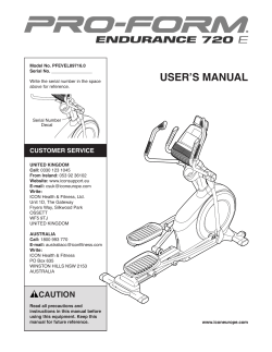 NordicTrack C7.5 User manual manualzz