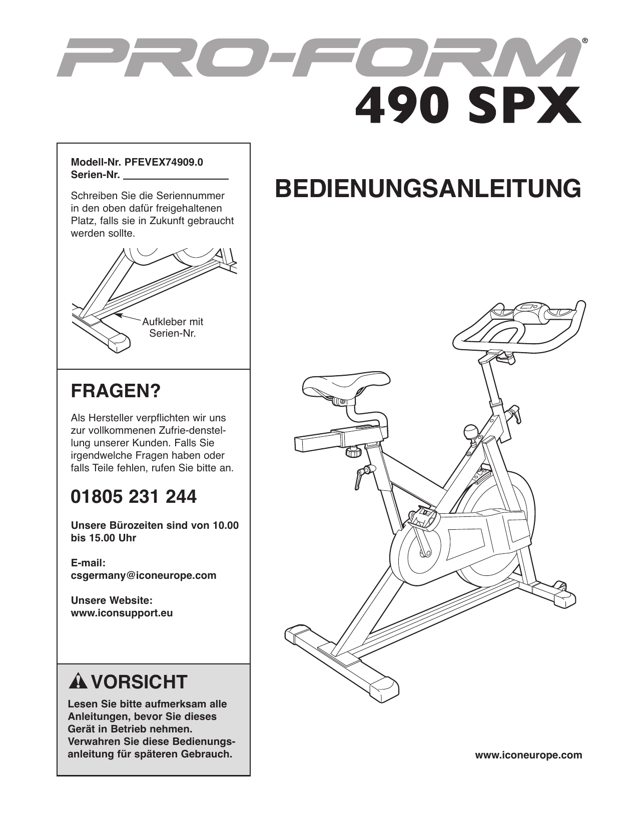 proform 490 spx
