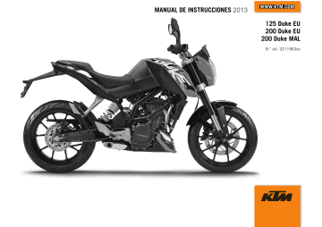 KTM 200 Duke AR 2013 Naked Bike Manual de usuario | Manualzz