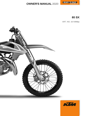 KTM 85 SX 19 16 2020 Mini Bike ユーザーマニュアル | Manualzz