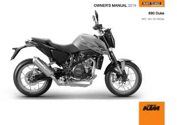 Ktm 690 Duke Eu 2019 Naked Bike ユーザーマニュアル Manualzz