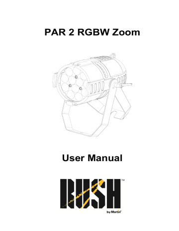 Martin RUSH PAR 2 RGBW Zoom User Manual | Manualzz