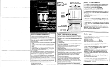 Coleman 5342-700C Battery Lantern Owner Manual | Manualzz