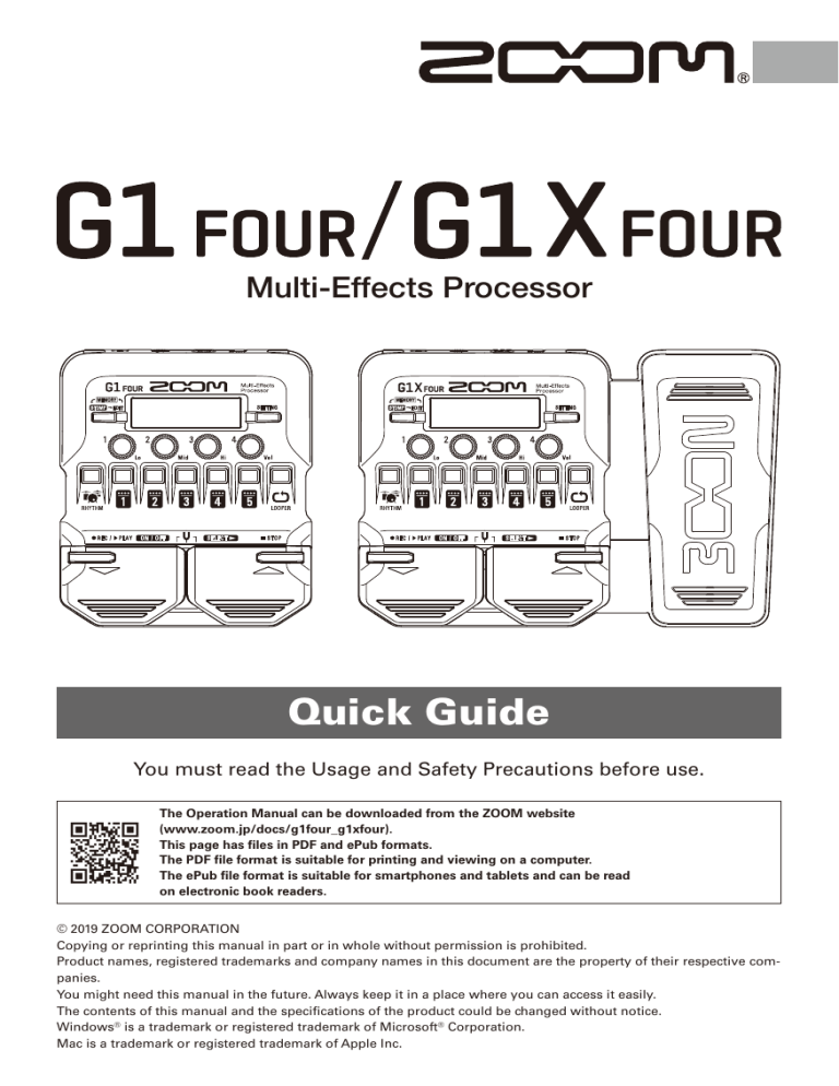 Zoom g5n manual cz