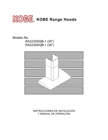 Kobe RA22 SQB-1 Guía de instalación | Manualzz