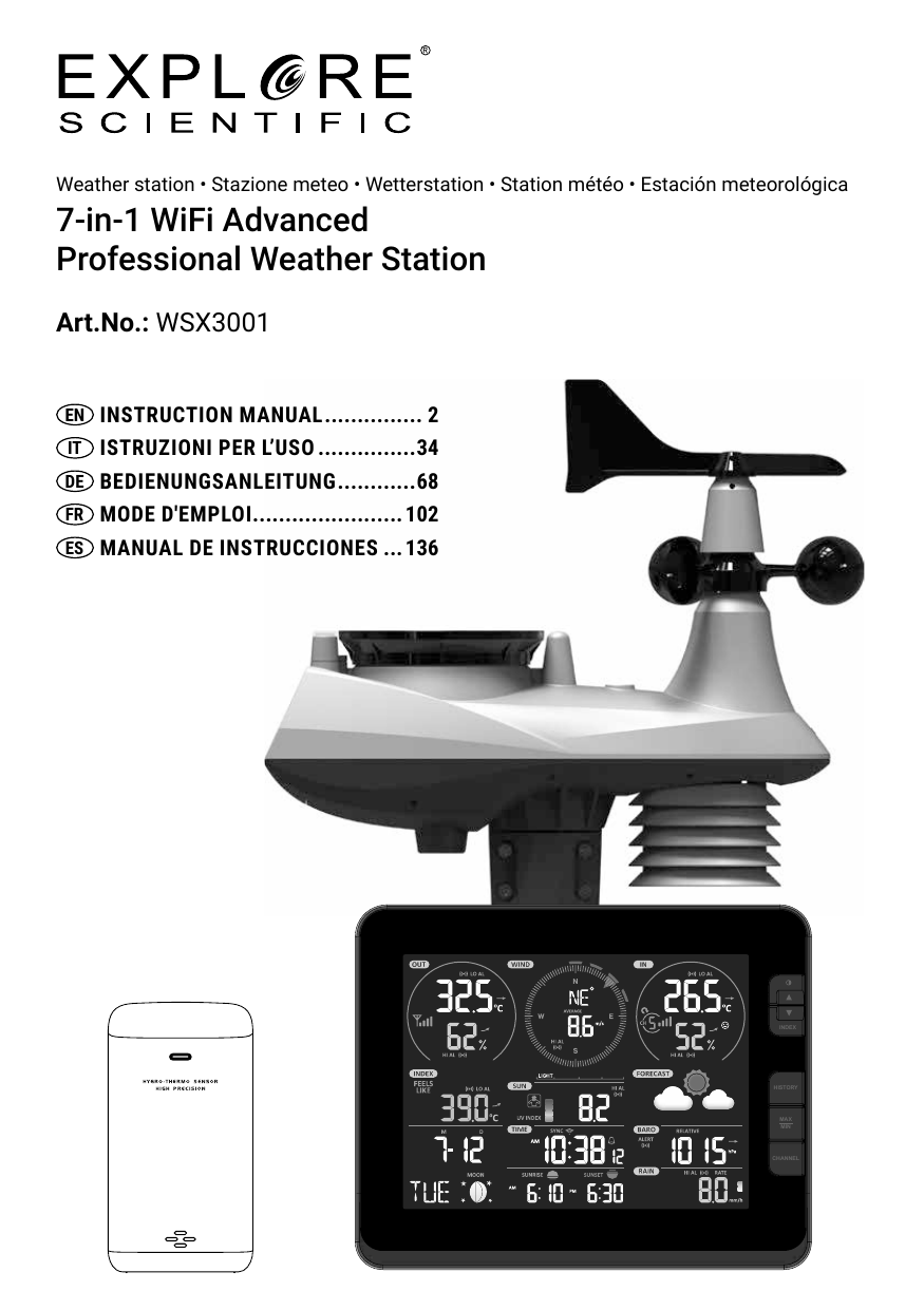 Weather station инструкция на русском языке. Bresser wsx3001. Ft0370 professional WIFI weather Station инструкция. WFEX станция инструкция. FTO 300 professional WIFI настройка weather Station.