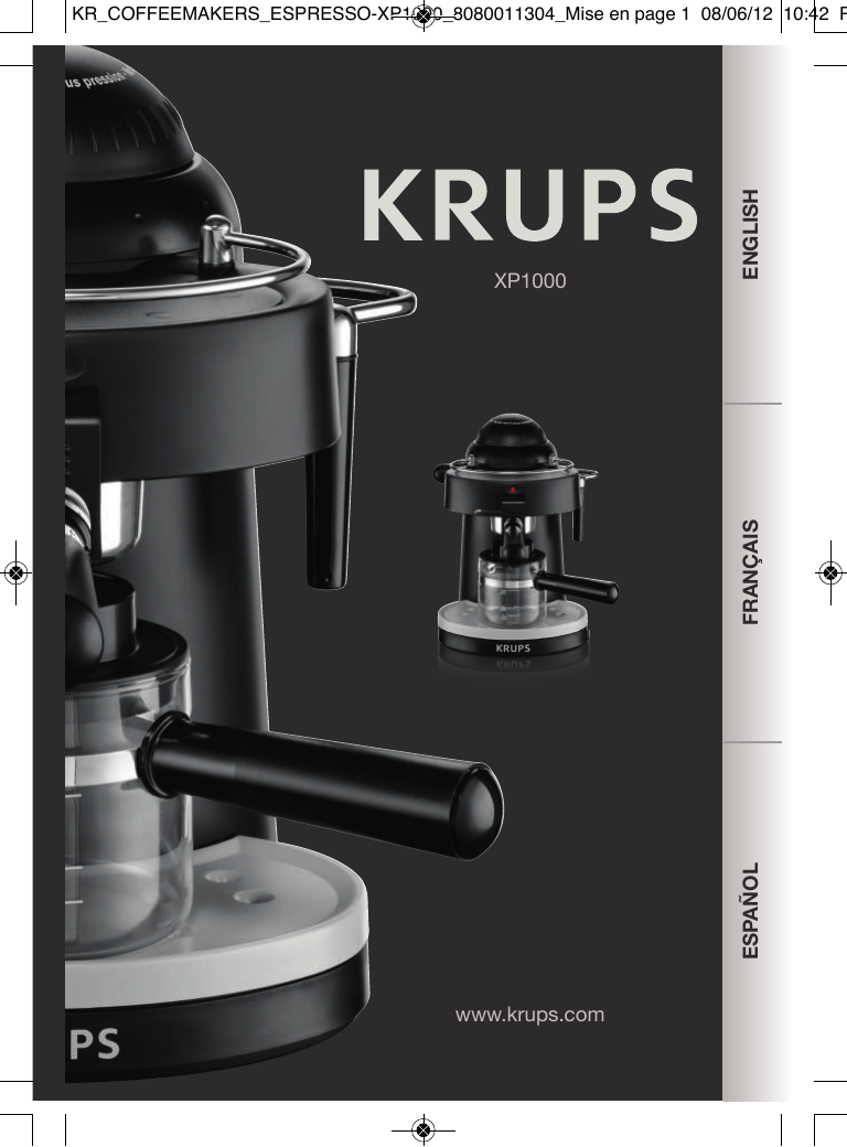 Krups XP100050 SOLO STEAM User Manual 
