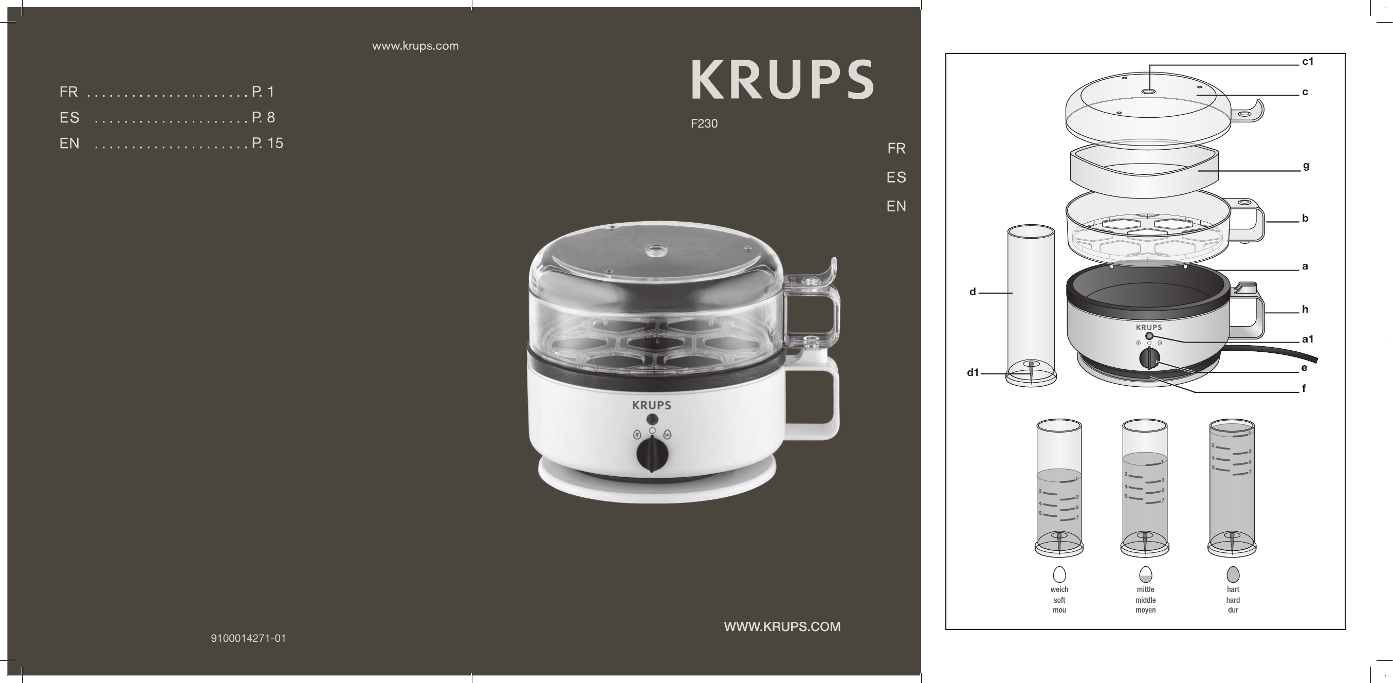 how to use krups egg cooker
