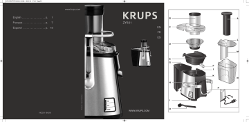 Krups ZY501D50 JUICE EXTRACTOR User Manual | Manualzz