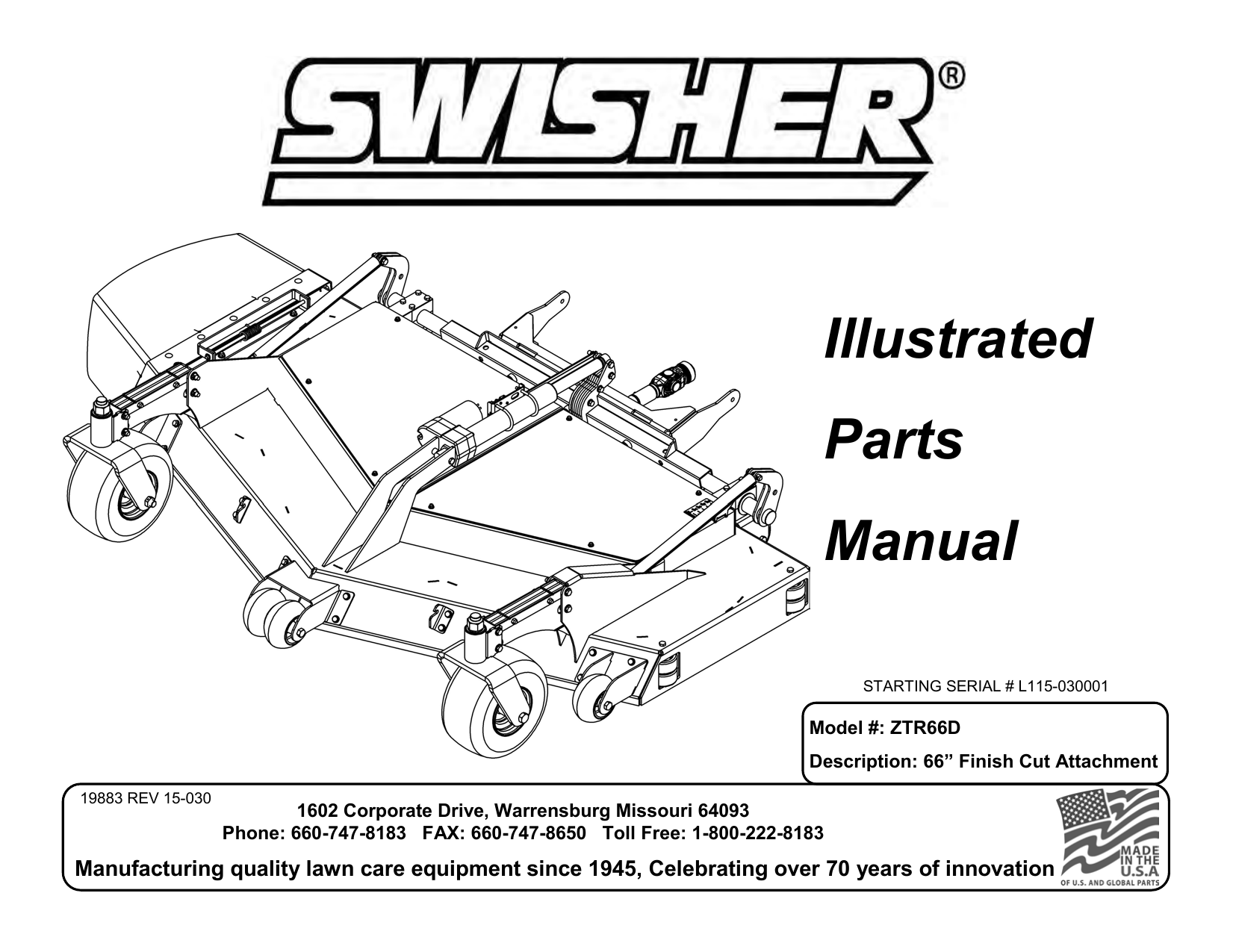 Swisher Ztr66d Zero Turn Riding Mower Owner Manual Manualzz