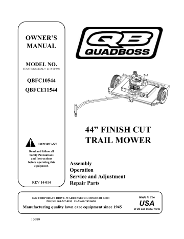 Swisher 44 finish mower belt online replacement