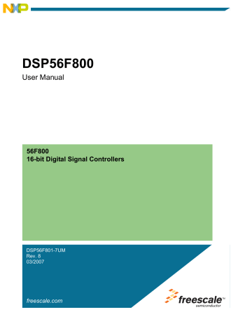 NXP DSP56F805 Digital Signal Controller User Guide | Manualzz