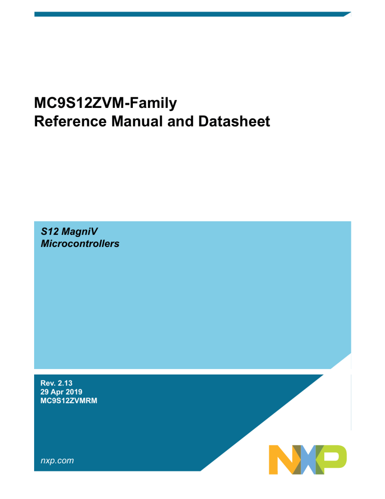 Nxp S12zvm Reference Guide Manualzz