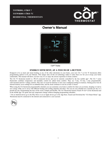 Bryant TSTWRH01 Owner's manual | Manualzz
