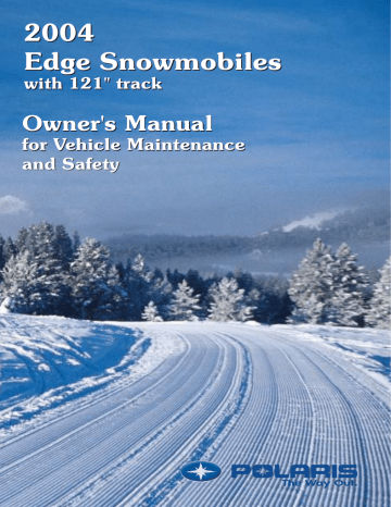 Polaris EDGE Snowmobile Owner's Manual | Manualzz