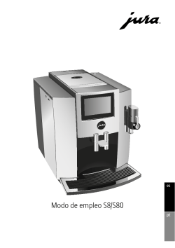Jura S8 - Инструкция по применению 