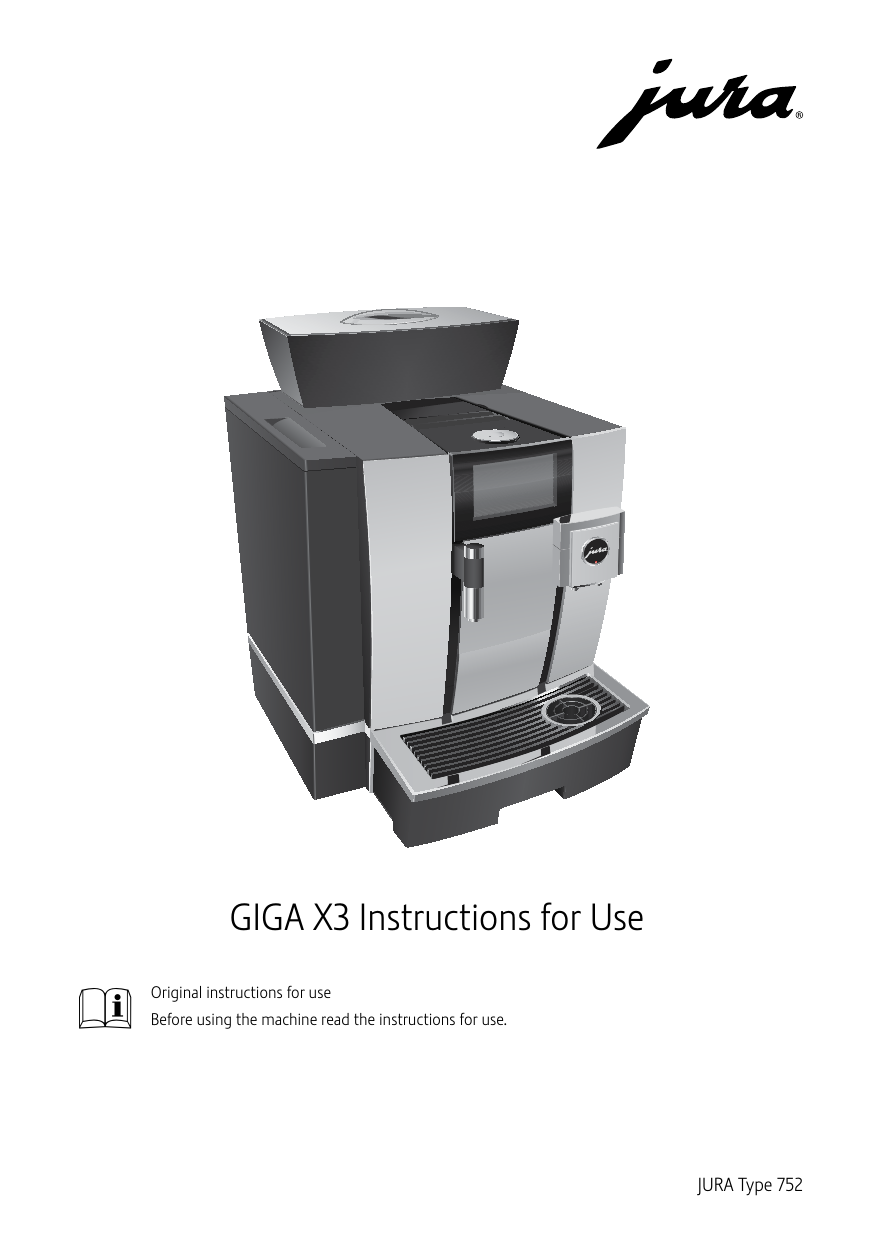 Jura GIGA X3 Instructions | Manualzz