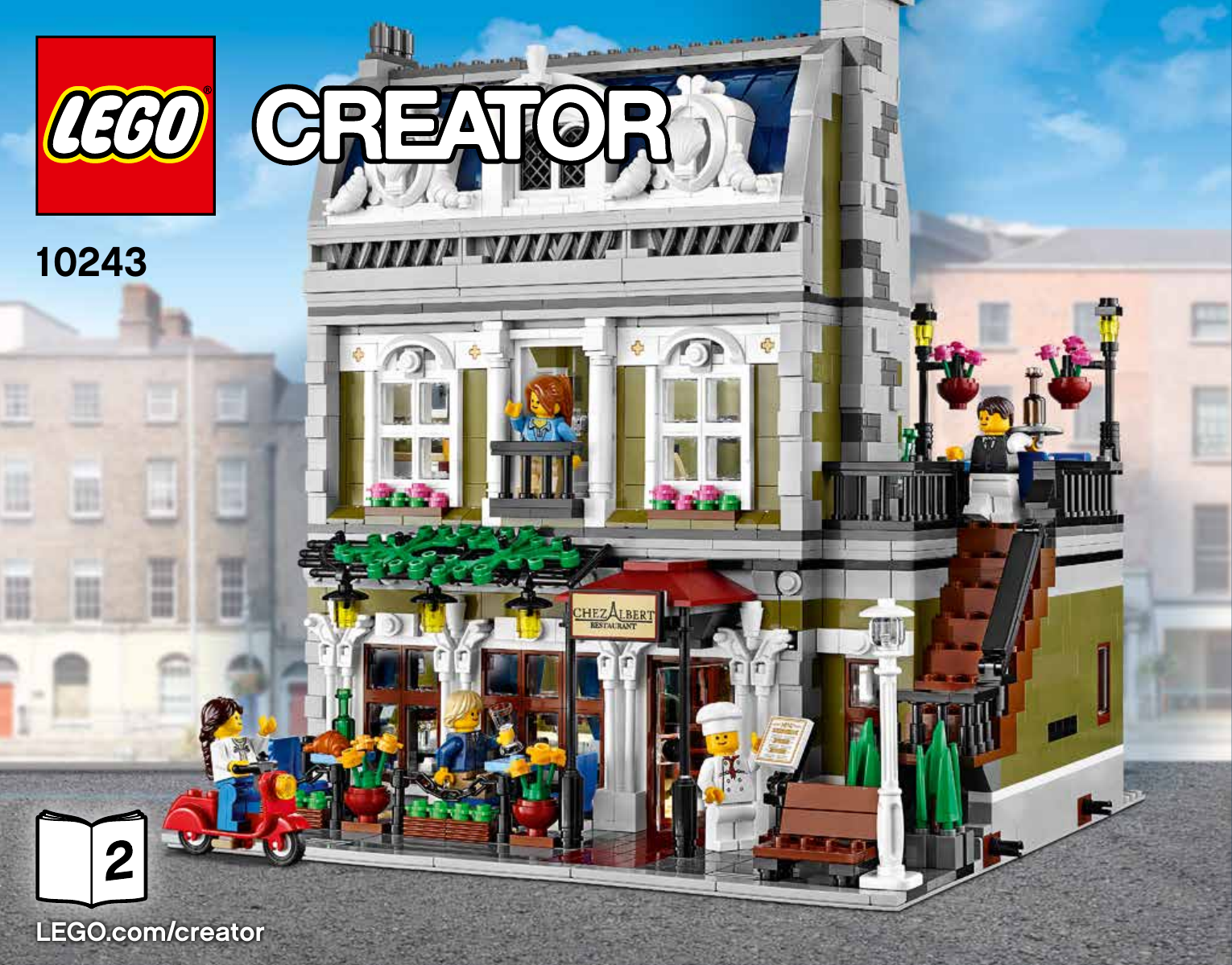 lego modular buildings parisian restaurant