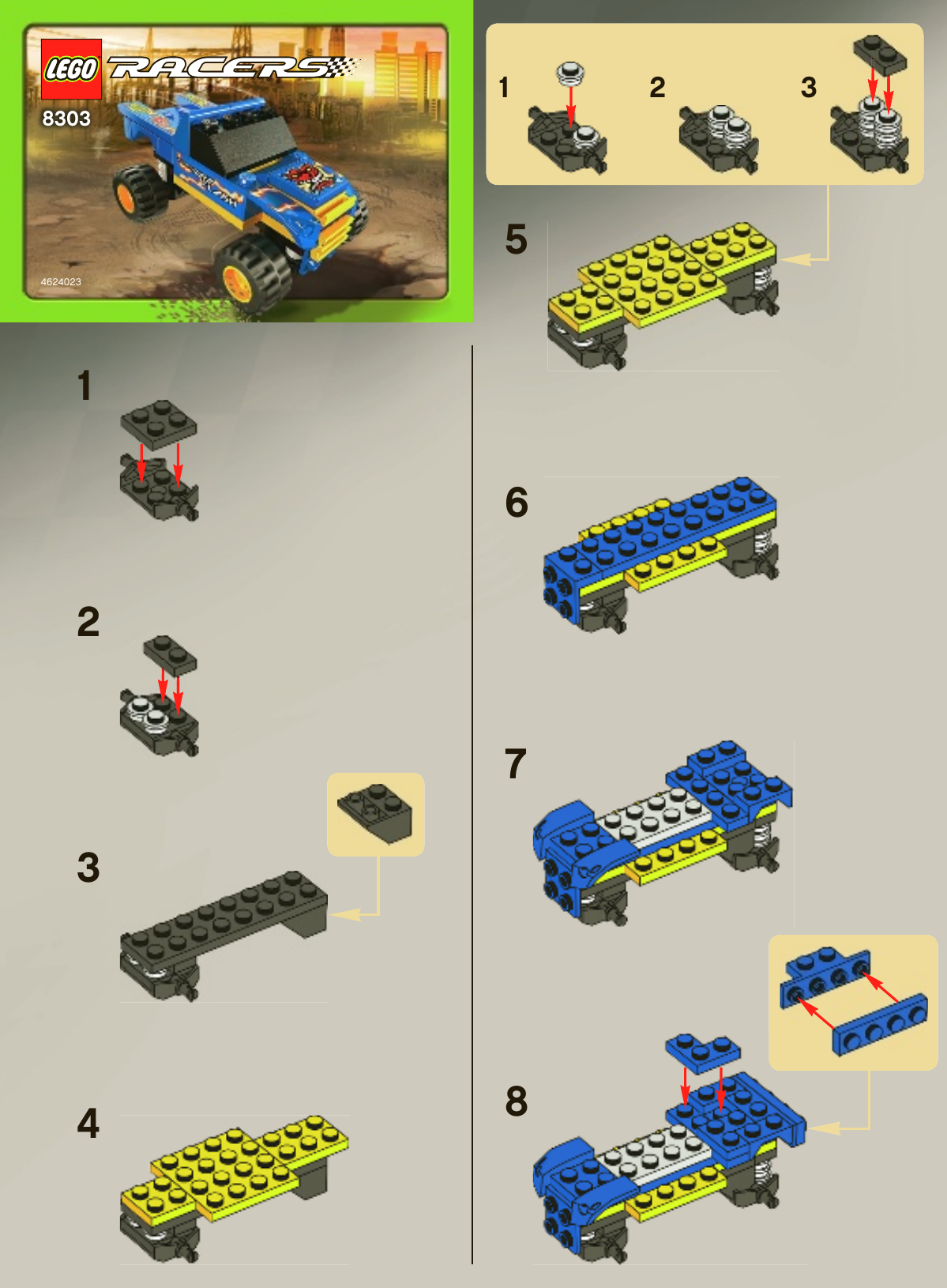 Инструкции лег. LEGO Racers 8303. Лего Racers 8303 инструкция Racers. Конструктор LEGO Racers 8303 уничтожитель демонов. LEGO схемы сборки джип.