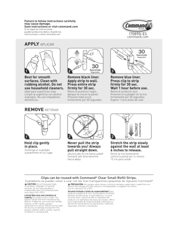 Command™ Outdoor Clear Assorted Refill Strips