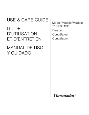 Thermador T18IF901SP 18-Inch Built-in Panel Ready Freezer Column Use and Care Manual | Manualzz