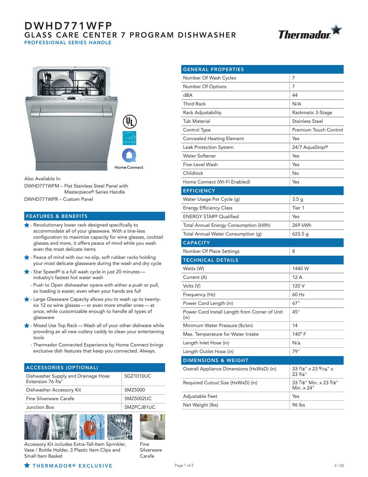 thermador dwhd650wpr