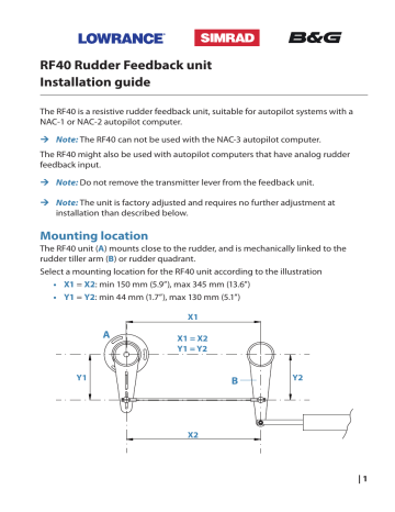 Simrad Rf40 Installation Manual Manualzz