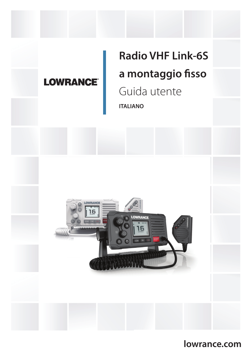 Lowrance Link-6S VHF Radio Manuale utente