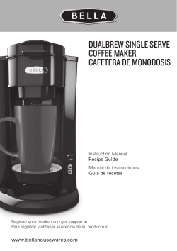 User manual Bella Single Serve Coffee Maker (English - 28 pages)