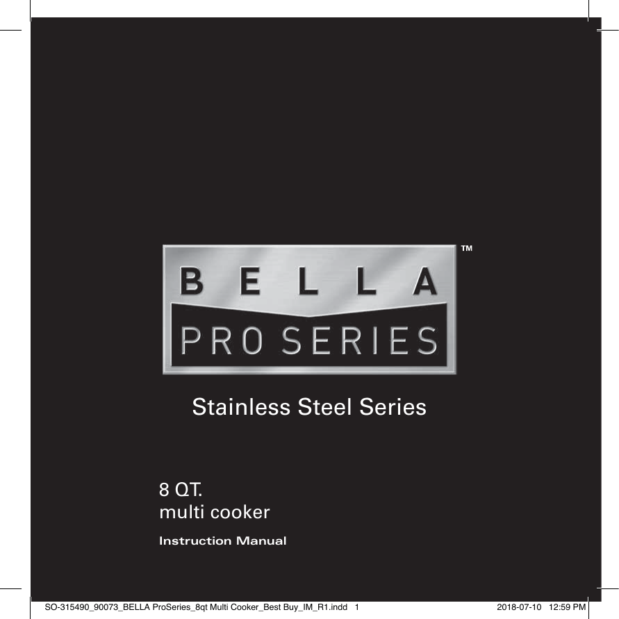 Bella Pro Series - 8-qt. Digital Air Fryer - Black - new (bb