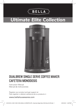 bella ultimate elite coffee maker