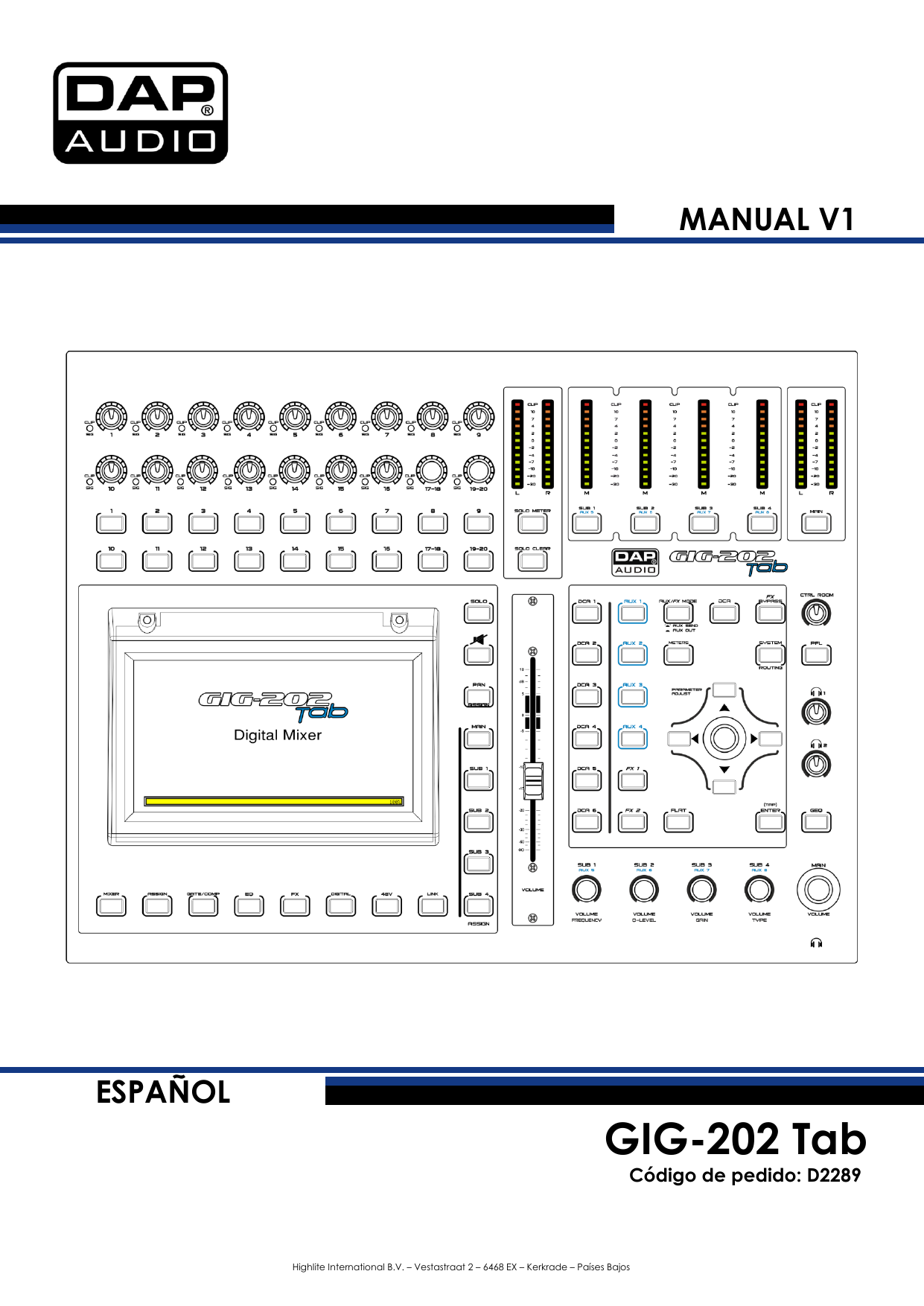 DAP GIG-124CFX – Mesa de mezclas analógica PA, 12 canales para
