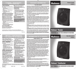 Holmes HEH8044EE-BM - Owner's manual 