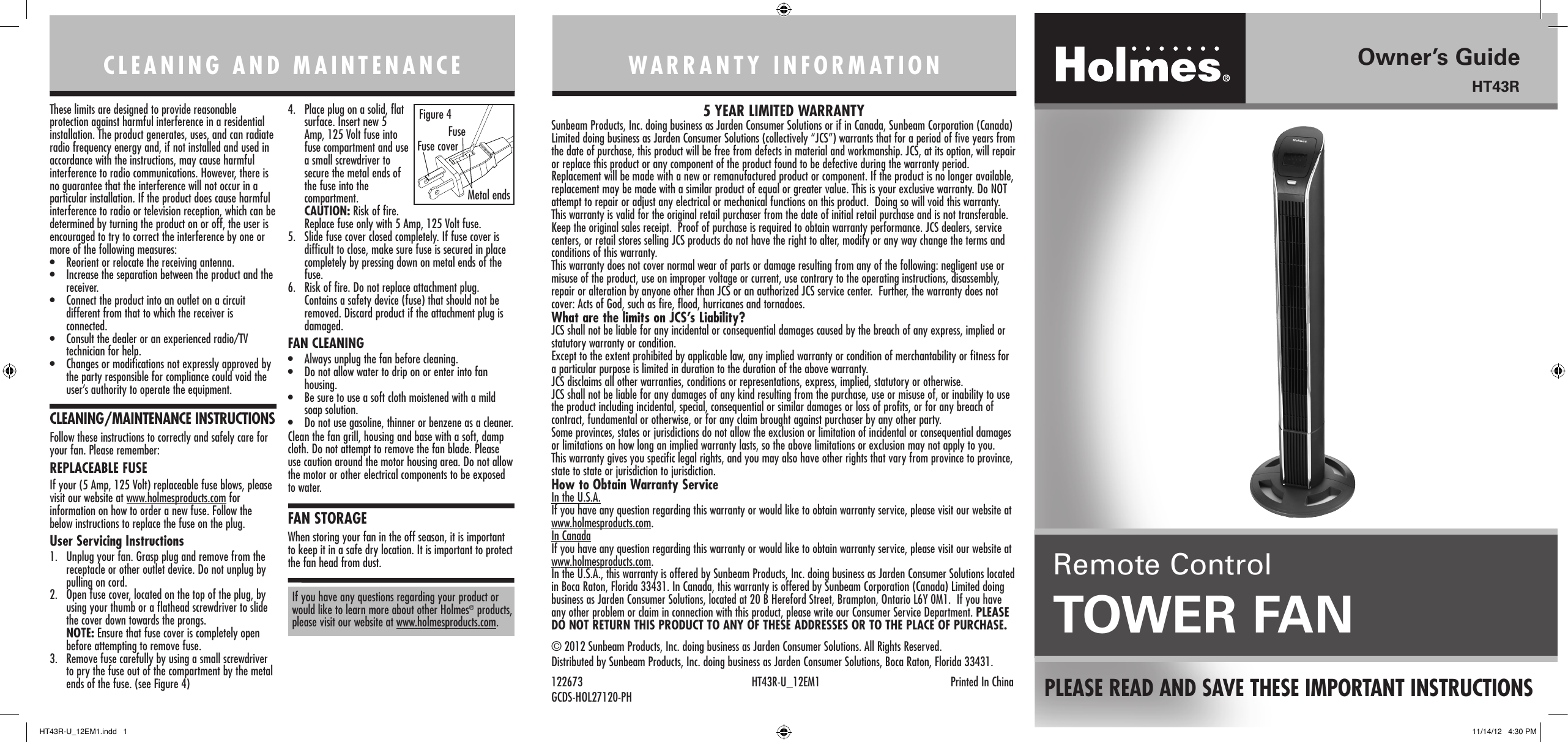 Holmes HT43R-U 43\