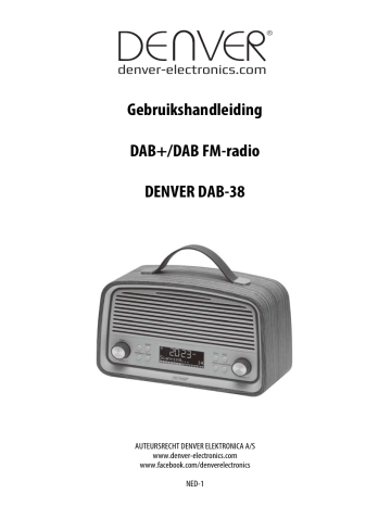Denver DAB-38GREY DAB & FM radio Handleiding | Manualzz