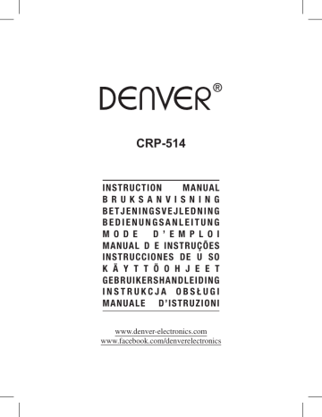 Denver CRP-514 Clockradio Benutzerhandbuch | Manualzz