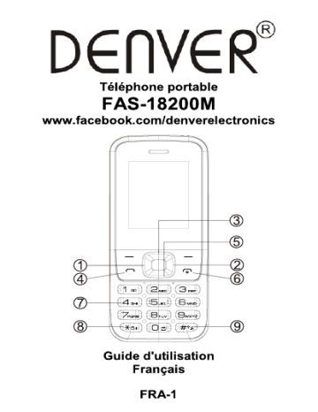 Denver FAS-18200M GSM feature phone Manuel utilisateur | Manualzz