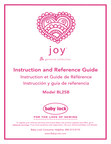 Baby Lock Joy Sewing Machine Owner’s Manual | Manualzz